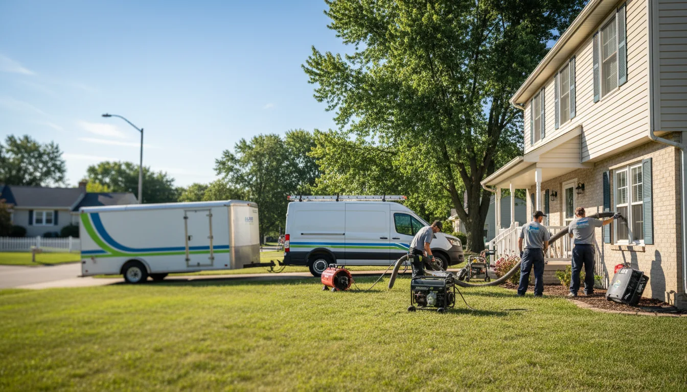 Flooded Basement Restoration And Cleanup With Repair in Herscher, IL near me